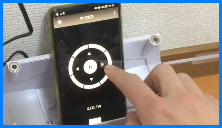 Controlling the U.F.O. TW from the smartphone app